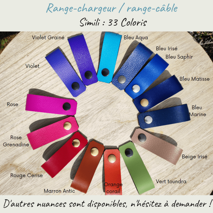 Range-chargeur/ range-câble - Simili upcyclé