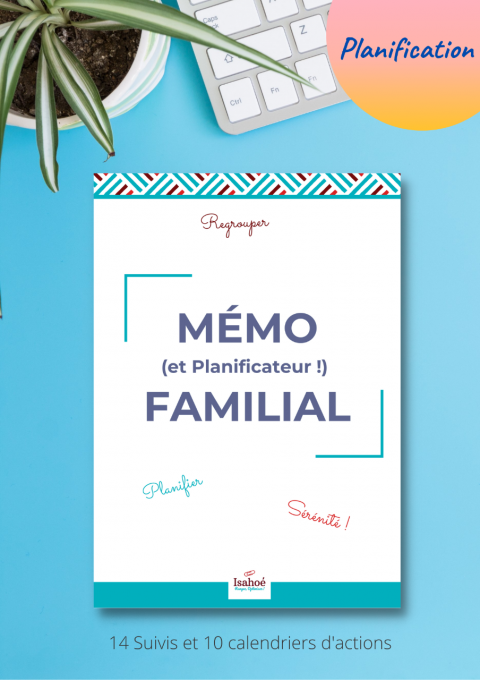 Mémo Familial - Planification - 31 pages