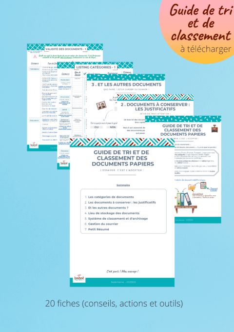 Guide de tri et de classement des documents papiers - A télécharger