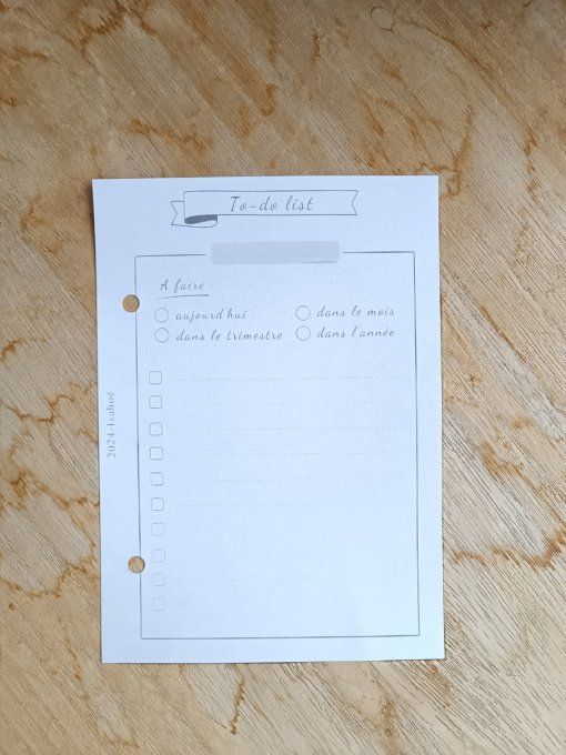 Pages " To-do list"